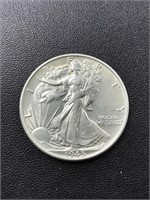 1945 Waslking Liberty Silver Half Dollar coin