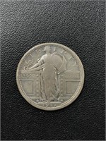 Rare 1917 Type 1 Standing Liberty Silver Quarter