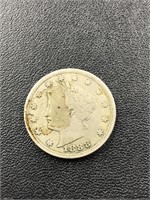 Rare 1888 Liberty "V" Nickel coin