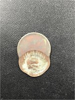 Off-center Lincoln error penny coin