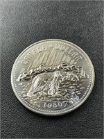 1980 Canada Proof Silver Dollar Coin