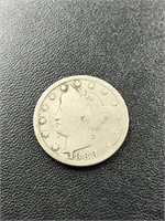 1888 Liberty "V" Nickel Coin