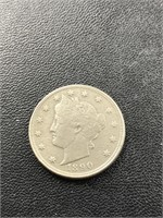 1890 Liberty "V" Nickel Coin