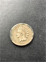 1861 Copper Nickel Indian Head Penny Coin