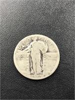 1929 Standing Liberty Silver Quarter Coin