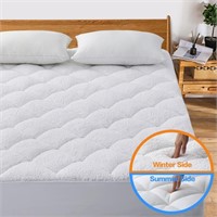 Sopat Reversible Full Mattress Pad Cover, Twin XL