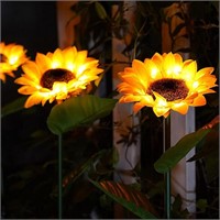 Sunflower Garden Solar Lights Decor Outdoor Yard