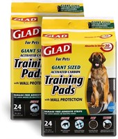 Glad for Pets Black Charcoal Puppy Pads, 48 CT