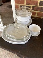 Collection of Corning Ware Casseroles w/ Lids