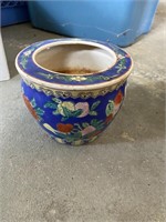Vintage Chinese Enamel Small Fish Bowl