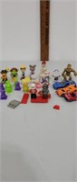 Large toy lot.  Lego, hotwheels, Shrek, and Coca