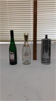 Liquor bottles. Joseph Handler. And beams pin