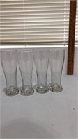 Clear drink glasses