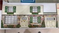 Vintage MAR Toys Tin doll house-approx 25” wide x