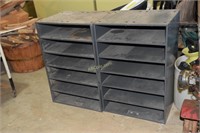 2 Metal Storage Cabinets- 25in x 17in x 14in