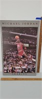 Large Michael Jordan soaring poster.