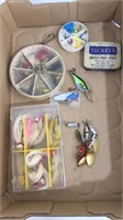 Lot of fishing spoons jigs lures and more