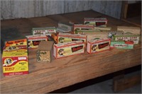 Basket of Fishing Lure Boxes (Vintage)