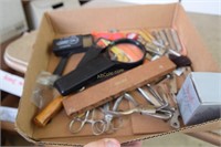 Magnifying Glasses, Scissors, various Implements