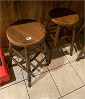 WOODEN STOOL- TIMES TWO