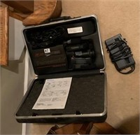 PANASONIC VIDEO CAMERA WITH CHARGER AND CASE