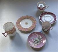 3 pairs of cups and saucers