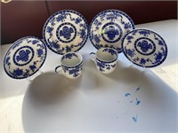 2 sets of DELFT cups saucers and plates