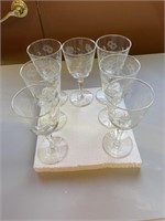 7 Stemware glasses