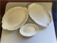 3 platters with hangers