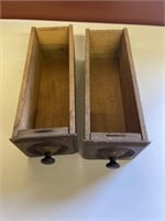 2 sewing machine drawers with original handles