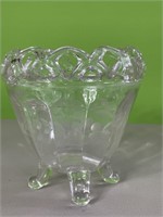 Open lace crystal dish