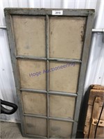 8-PANE STORM WINDOW, 23.5W X 52.5" TALL