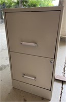 Two Drawer metal filing cabinet