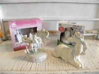 PAINT YOUR OWN PRINCESS,ANGEL, 2 HORSE FIGURES