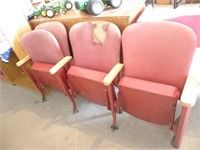 3 SEAT THEATER SEATS FROM BELT THEATER