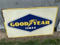 LARGE GOOD YEAR TIRES METAL SIGN