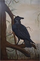 Raven painting by W.B. Meade