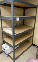 4' x 2' x 6 5 shelves steel and wood shelves