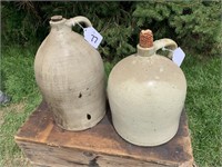 2 STONEWARE JUGS