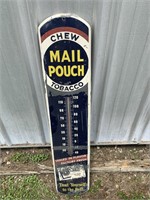 CHEW MAIL POUCH TOBACCO THERMOMETER