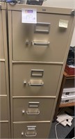 HDN Beige file cabinet 4 drawers 52H 25W 16D