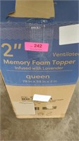 Queen 2" Memory Foam Topper