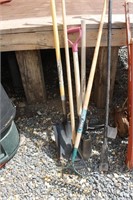 LARGE LOT OF GENTLY USED YARD TOOLS