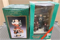Christmas Music Boxes- Santa & Holiday Scene