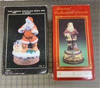 Christmas Music Boxes- Santas