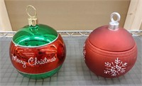 Christmas Bulb Candy Dishes