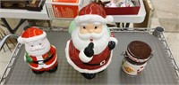 (3) Santa Cookie Jars