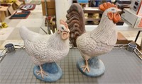 2 Large Roosters/Chickens