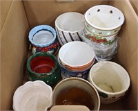 Box of Uncleaned Planters