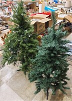 (2) Prelite Small Christmas Trees (Untested)